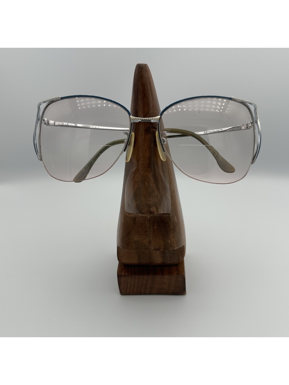 Vintage Marchon Italy Silver Glasses Frames